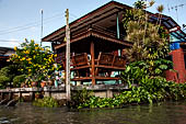 Scenery along the canal leading to Damnoen Saduak Floating Market. 